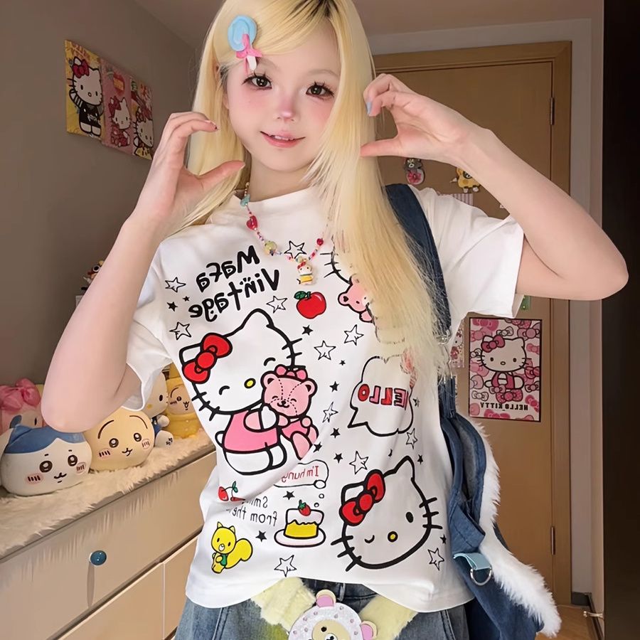 Summer Away Clothing - New Cute T-Shirt Kawaii Sanrio Hello