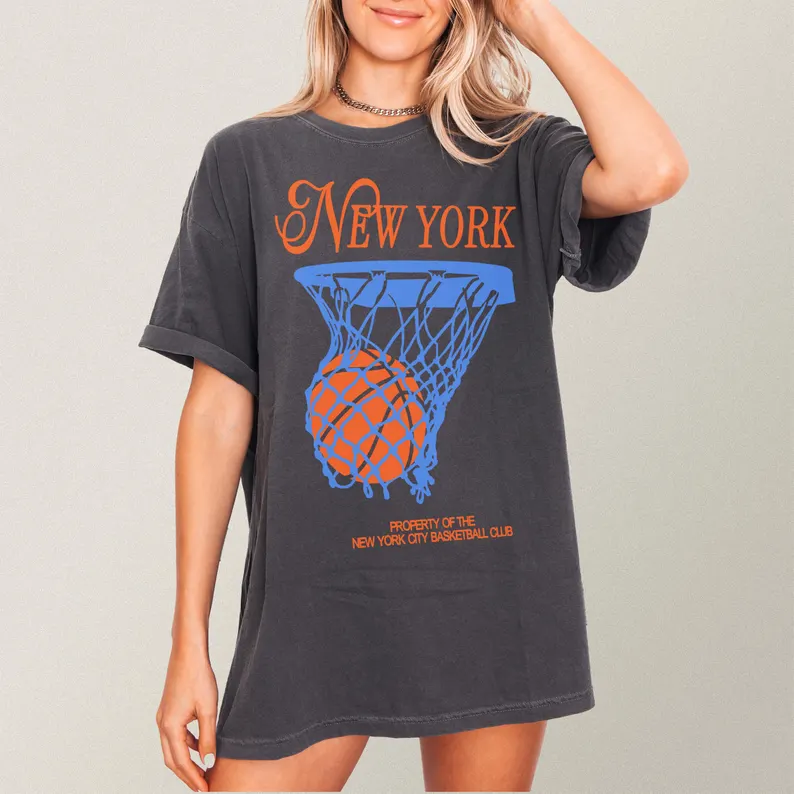 Summer Clothing Nyc - New York Basketball T-shirt Men and