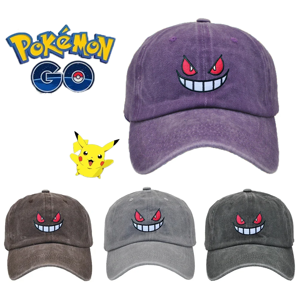 Summer Clothing Gifts - Anime Pokemon Hats Pocket Gengar Unisex
