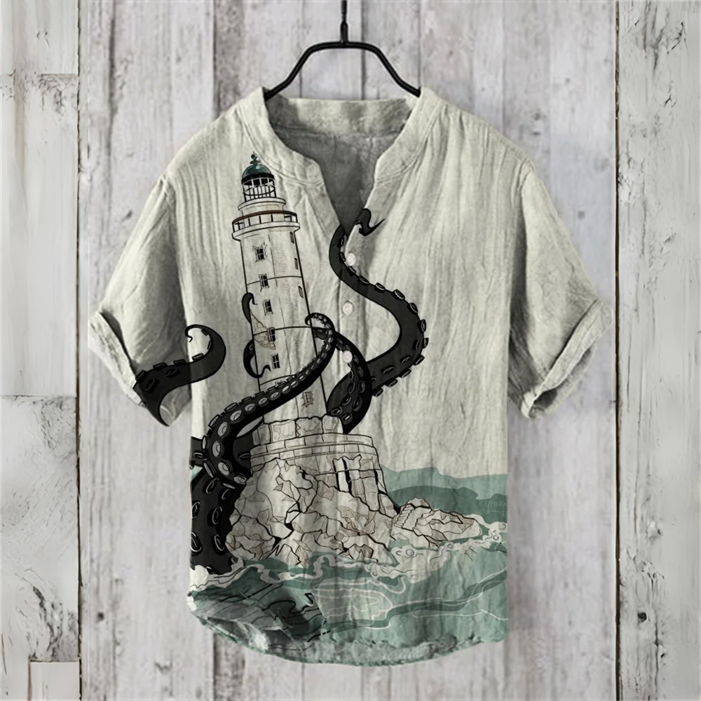Summer Clothing Men Linen - Summer Casual Men's Short Sleeve POLO