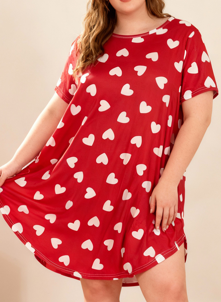 Summer Nights Clothing - Plus Size Women's Spring Summer Heart