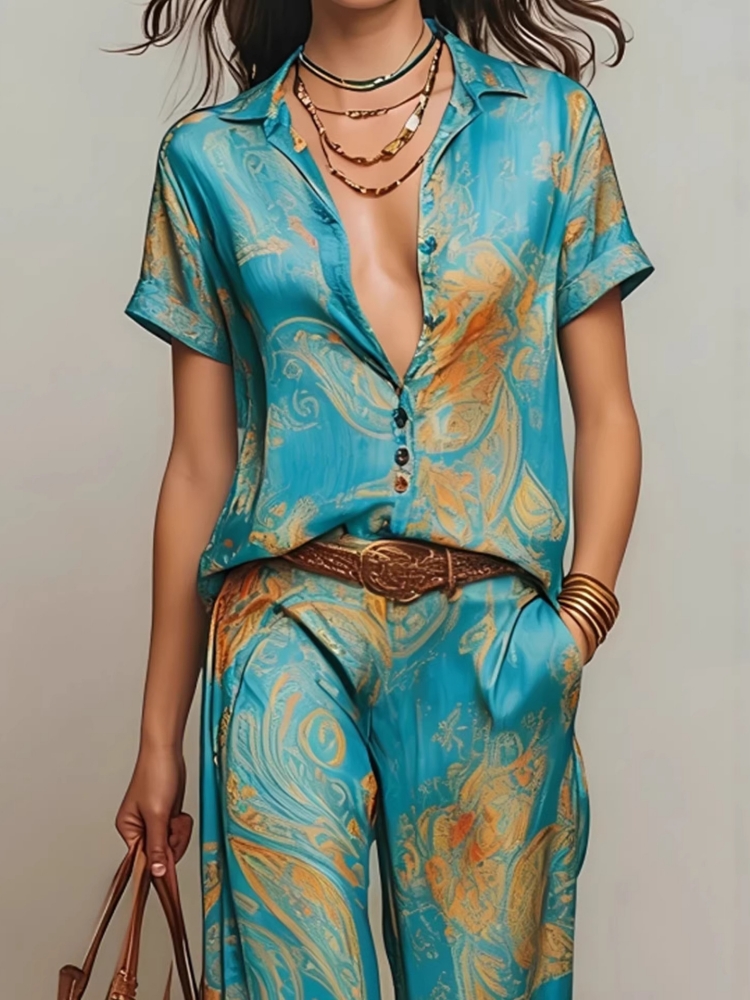 Women's Boho Paisley Print Two - Summer Clothing Vacation ulasan dan harga