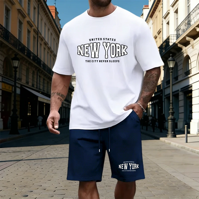Mens T-Shirt Tracksuit Printin - Summer Knit Clothing ulasan dan harga