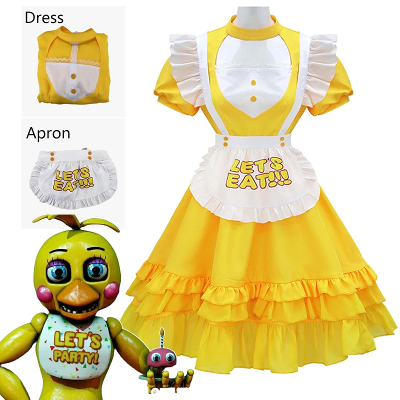Toy Chica Cosplay Costumes Gam - Romper Playsuit Women ulasan dan harga