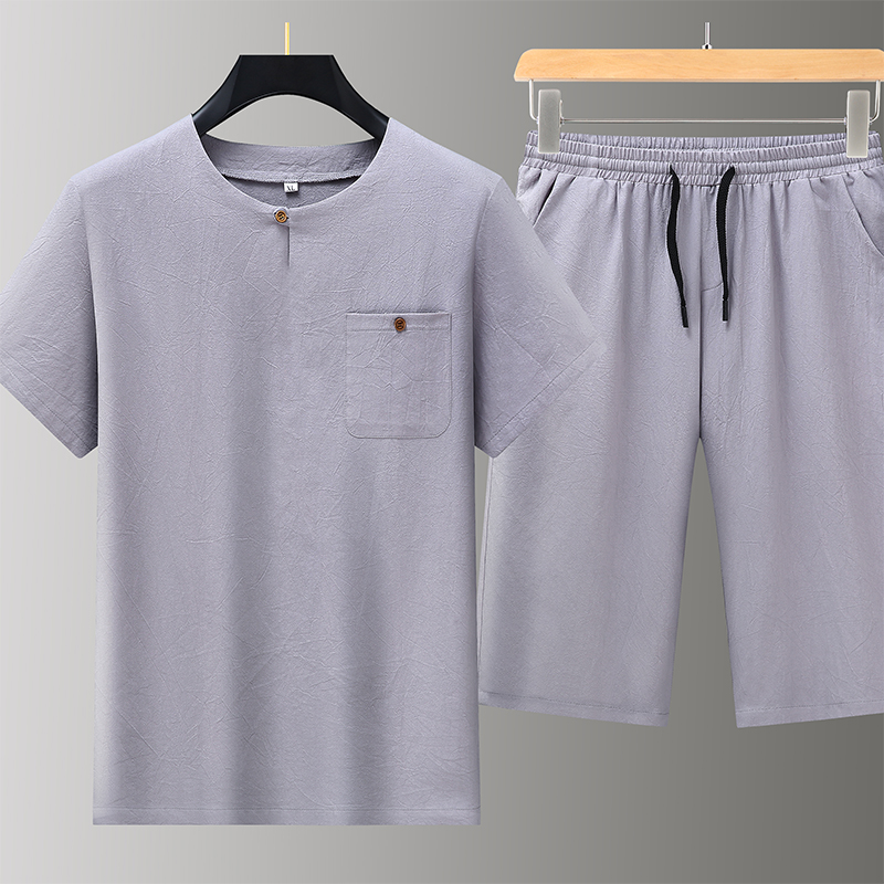 High-quality fashionable men's - Summer Clothing Men Linen ulasan dan harga