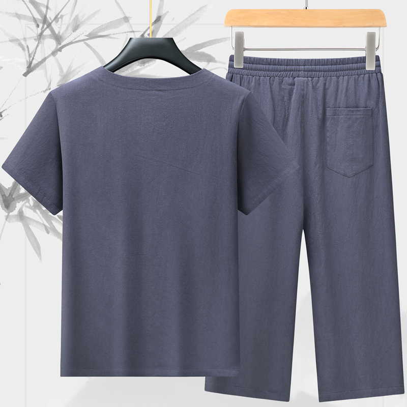 High-quality fashionable men's - Summer Clothing Men Linen ulasan dan harga