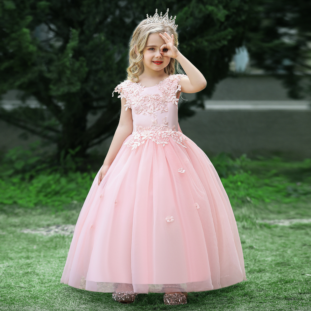 Formal Tulle Flower Bridesmaid - Summer Clothing For Teen Girls ulasan dan harga