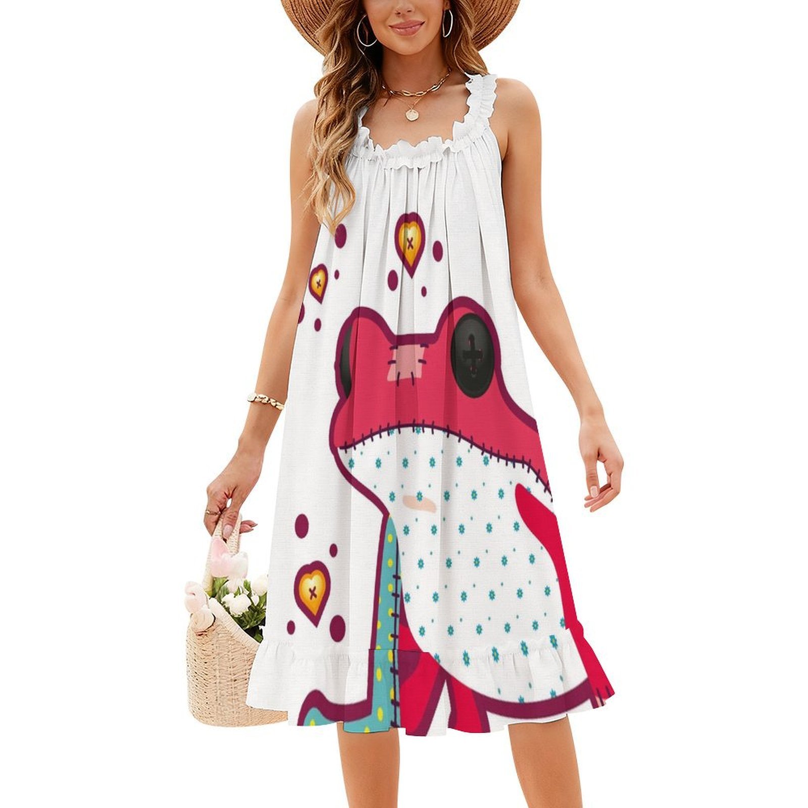 Ragdoll Frog Bohemian Sleevele - Summer Clothing Vacation ulasan dan harga
