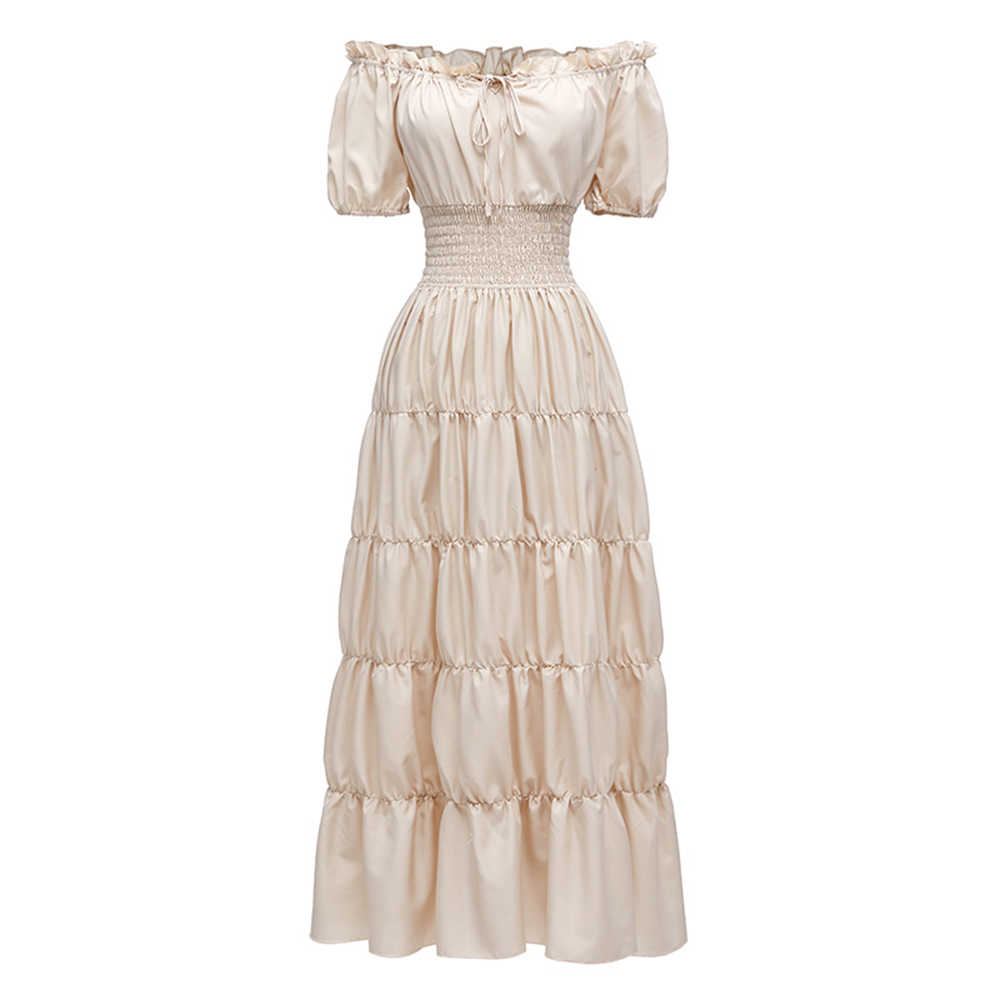 Off The Shoulder Short Sleeve  - Summer Renaissance Clothing ulasan dan harga