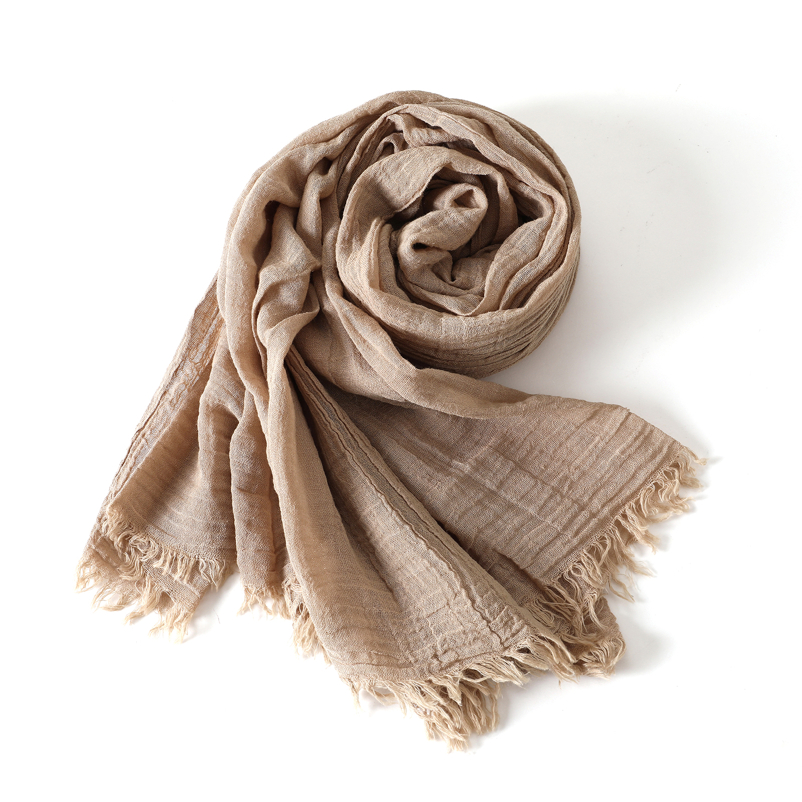 Solid Color Cotton Linen Scarf - Linen Shorts Men ulasan dan harga