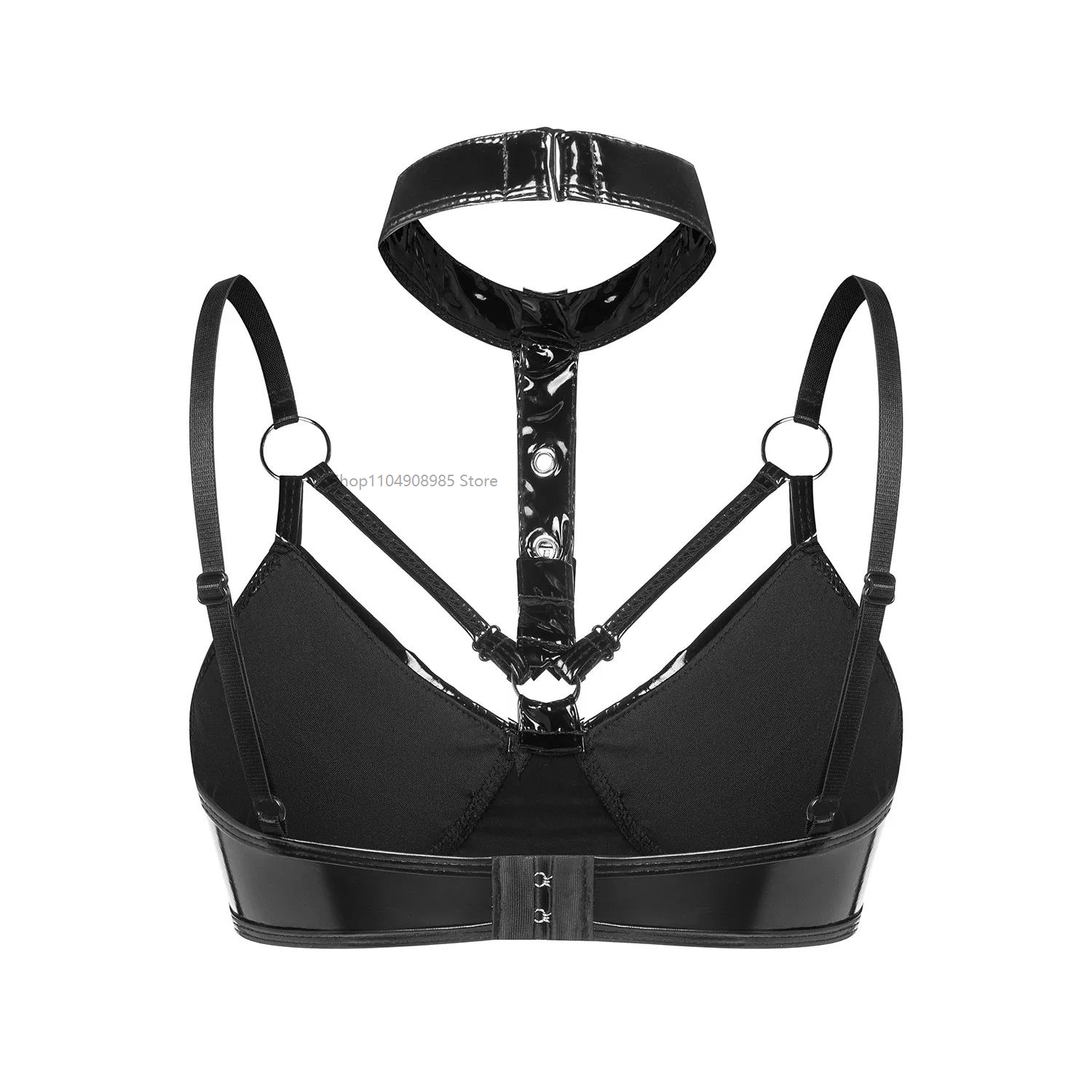 Black/Red Women's Sexy Halter  - Halter Neck Top ulasan dan harga