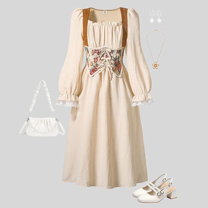 Girls Dress Children's Clothin - Summer Renaissance Clothing ulasan dan harga