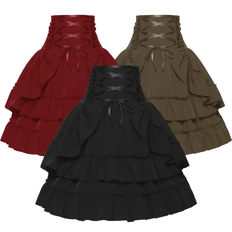 Women Victorian Skirt Medieval - Summer Renaissance Clothing ulasan dan harga