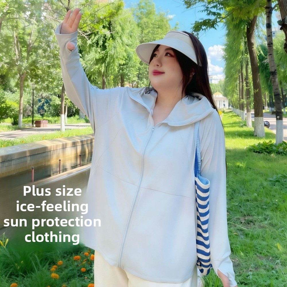 Fat Mm New Plus Size Ice Silk  - Summer Uv Clothing ulasan dan harga