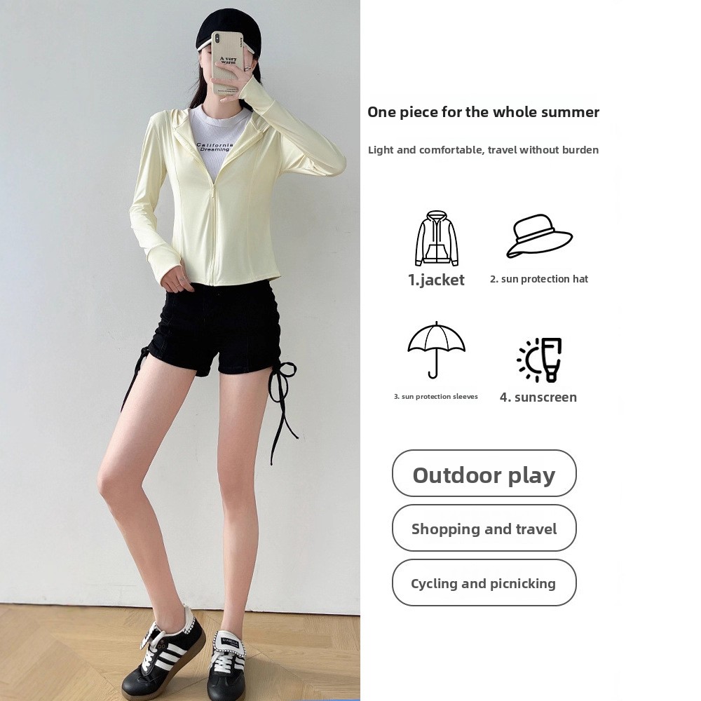 Hooded Women's Sun Protection  - Summer Uv Clothing ulasan dan harga