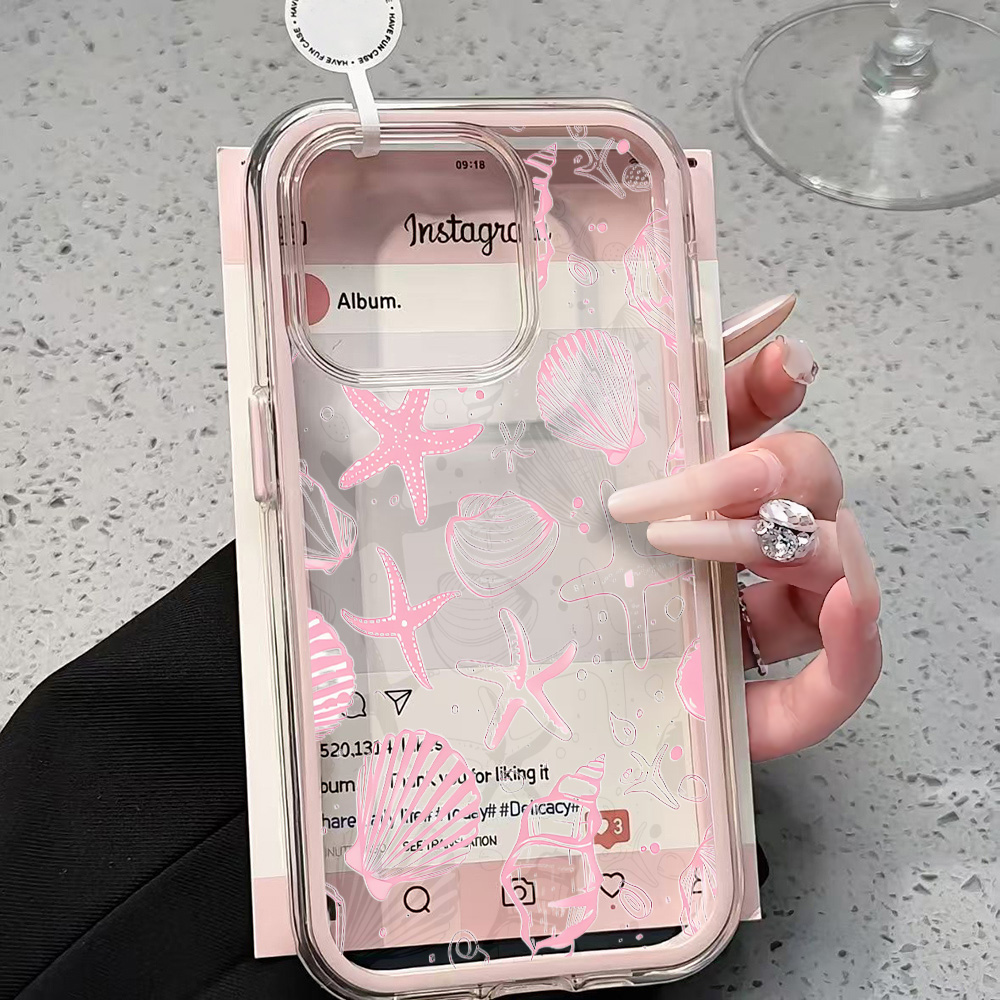 Summer Pink Seashell Clear Pho - Summer Closet ulasan dan harga