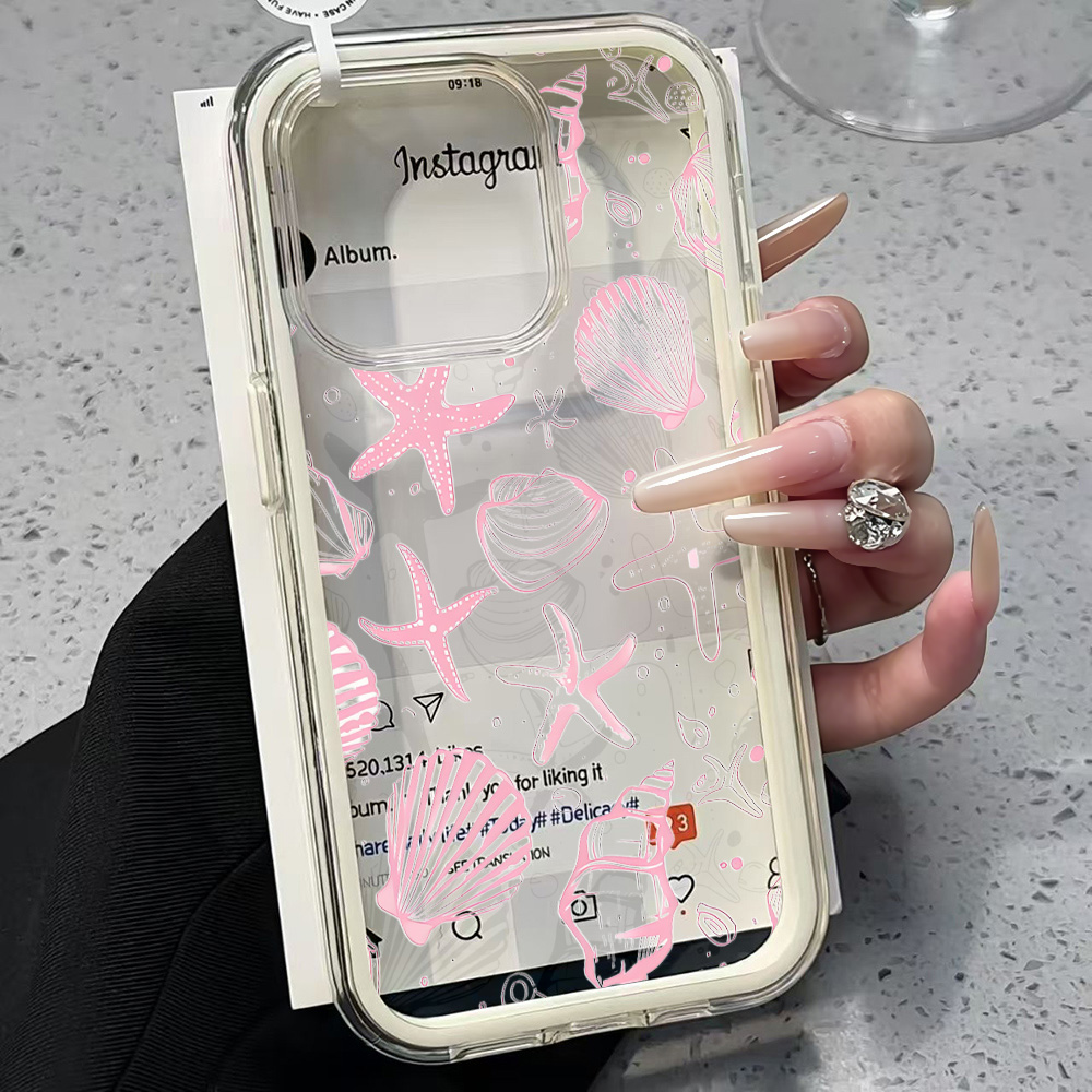 Summer Pink Seashell Clear Pho - Summer Closet ulasan dan harga