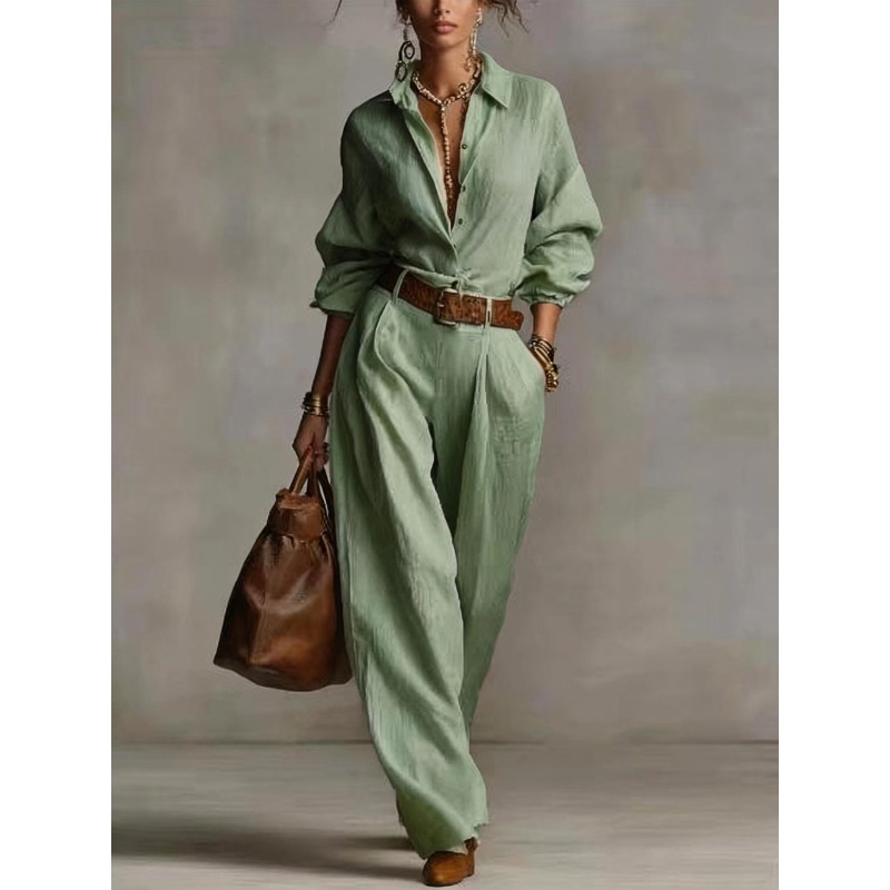 Spring Summer Temperament Soli - Summer Clothing Men Linen ulasan dan harga