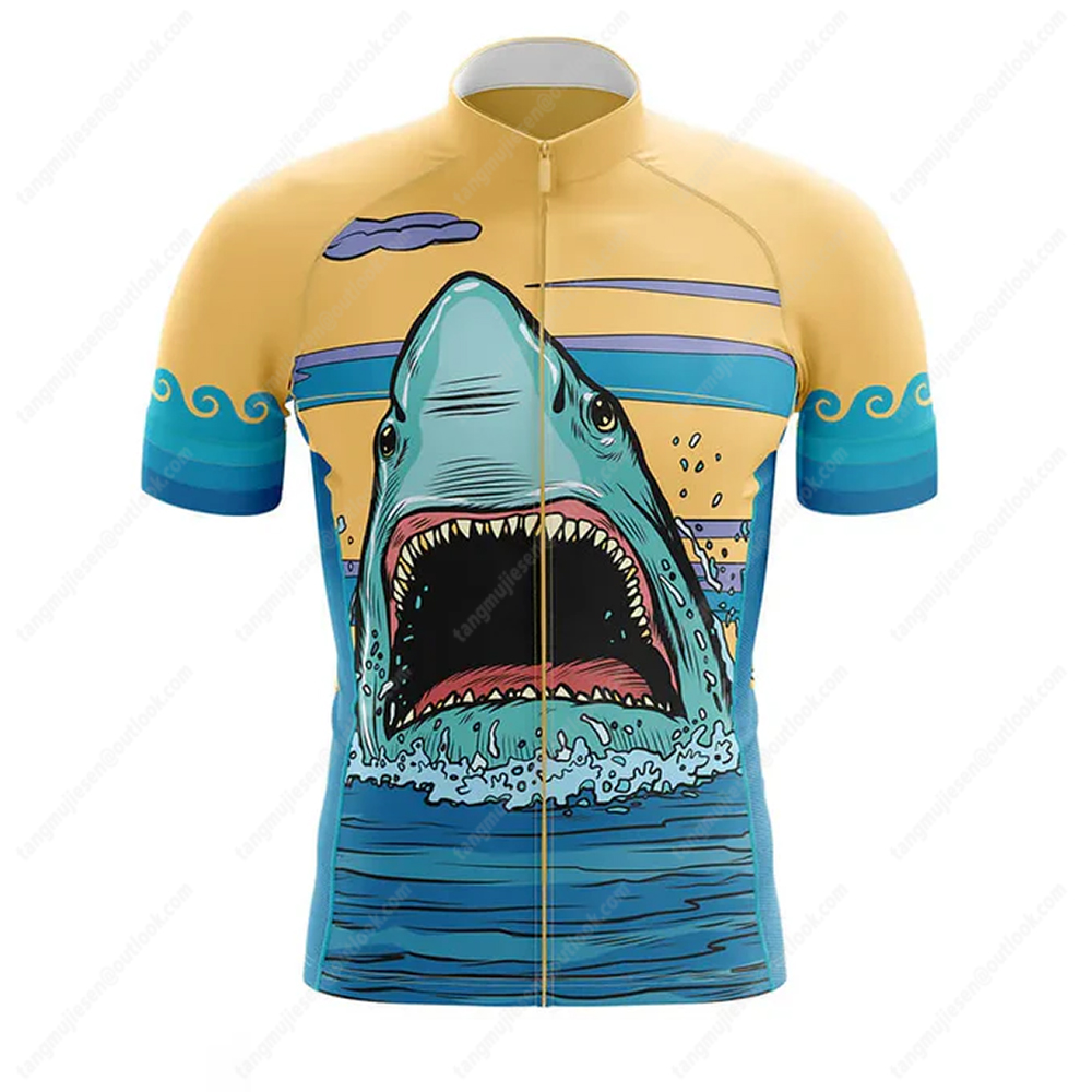 Shark Cycling Team Clothes Mtb - Summer Jumper Clothing ulasan dan harga