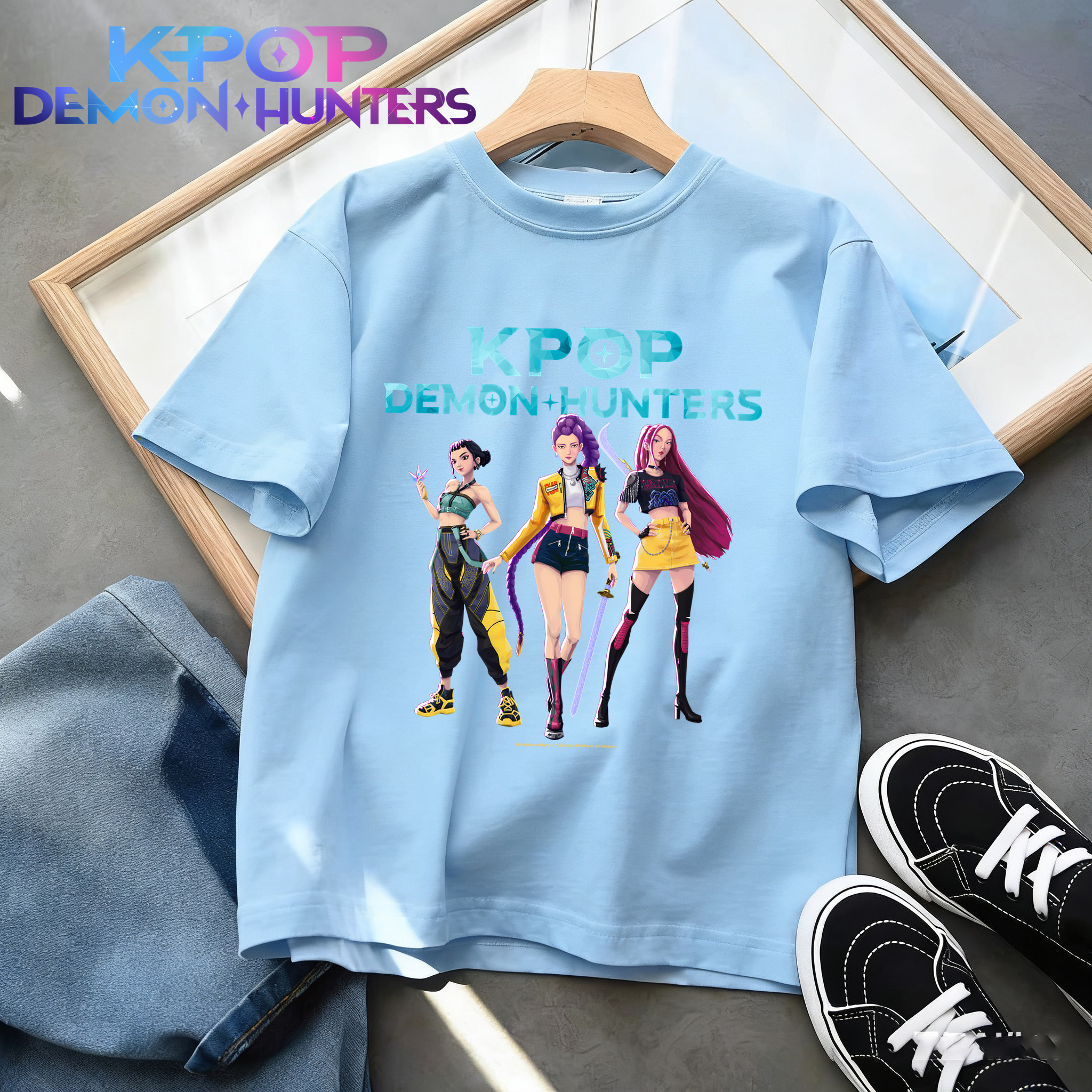  KPop Demon Hunters Kids T-Shi - Summer Clothing Kids Sale ulasan dan harga