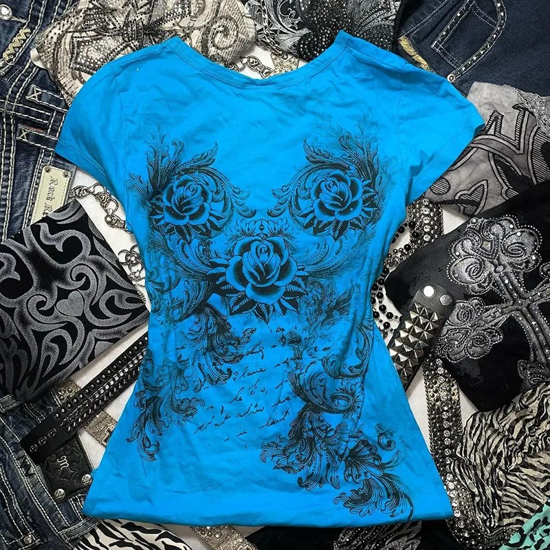 Women's Y2k Grunge T-Shirts 20 - Summer Grunge Clothing ulasan dan harga