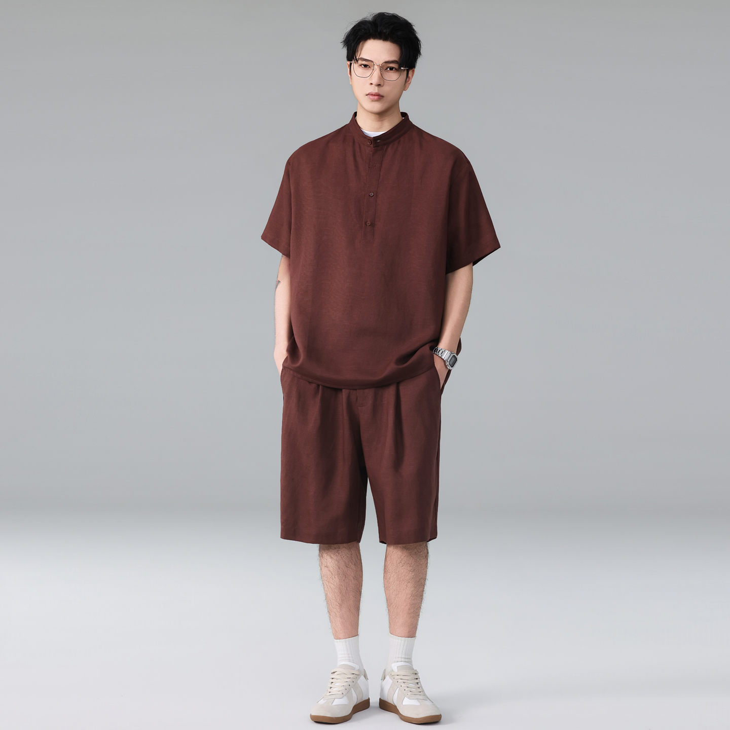 Men Summer Vintage Lightweight - Linen Shorts Men ulasan dan harga