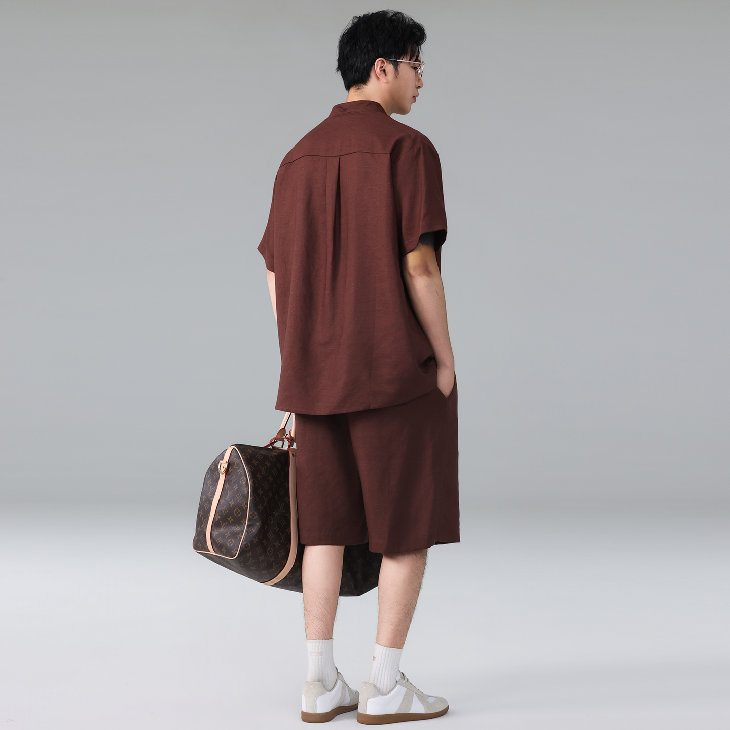 Men Summer Vintage Lightweight - Linen Shorts Men ulasan dan harga