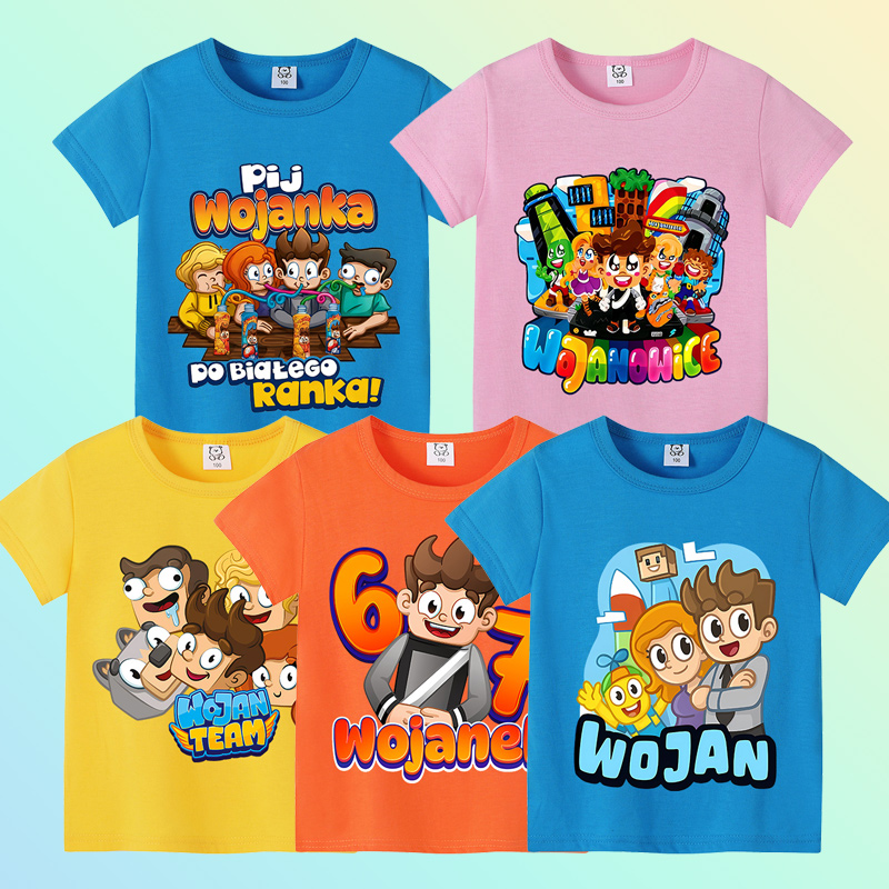 Wojans Team T-shirt Anime Roun - Summer Clothing Gifts ulasan dan harga