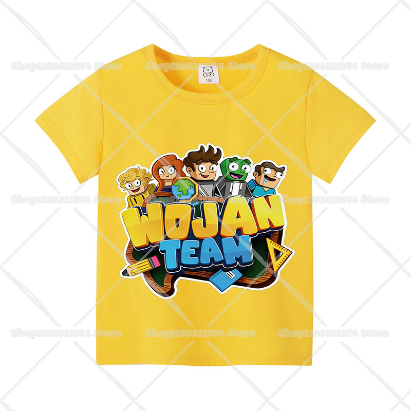 Wojans Team T-shirt Anime Roun - Summer Clothing Gifts ulasan dan harga