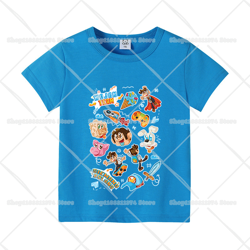 Wojans Team T-shirt Anime Roun - Summer Clothing Gifts ulasan dan harga