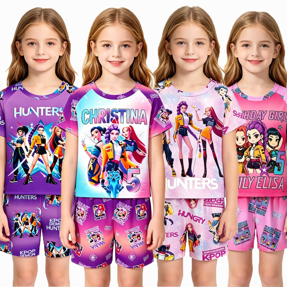 2026 New Kpop Themed Kids Paja - Summer Clothing For Teen Girls ulasan dan harga
