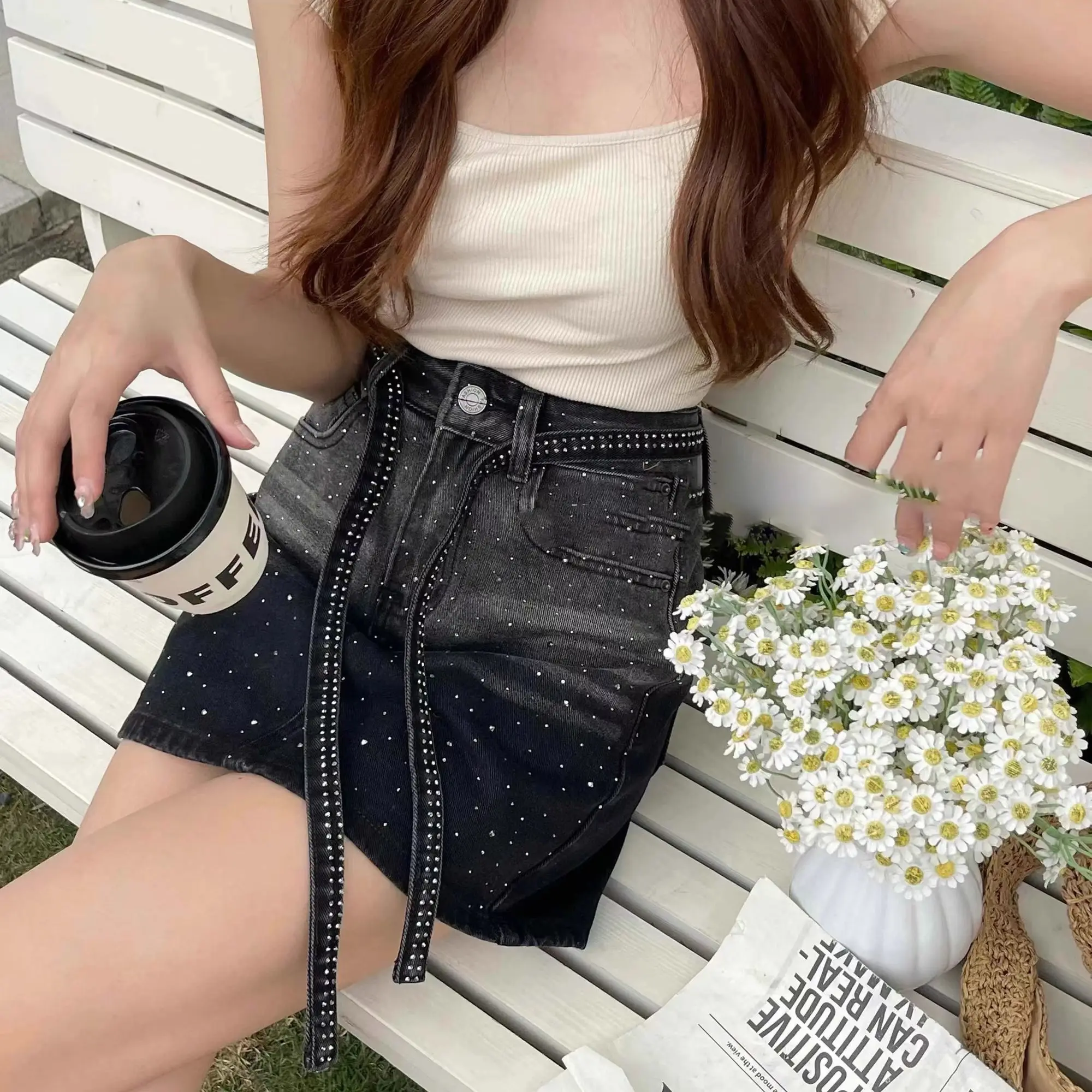 Jeans Skirts For Women Gradien - Summer Clothing Cheap ulasan dan harga