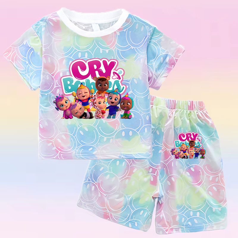 Crying Babies T-shirt Set Chil - Summer Clothing Gifts ulasan dan harga