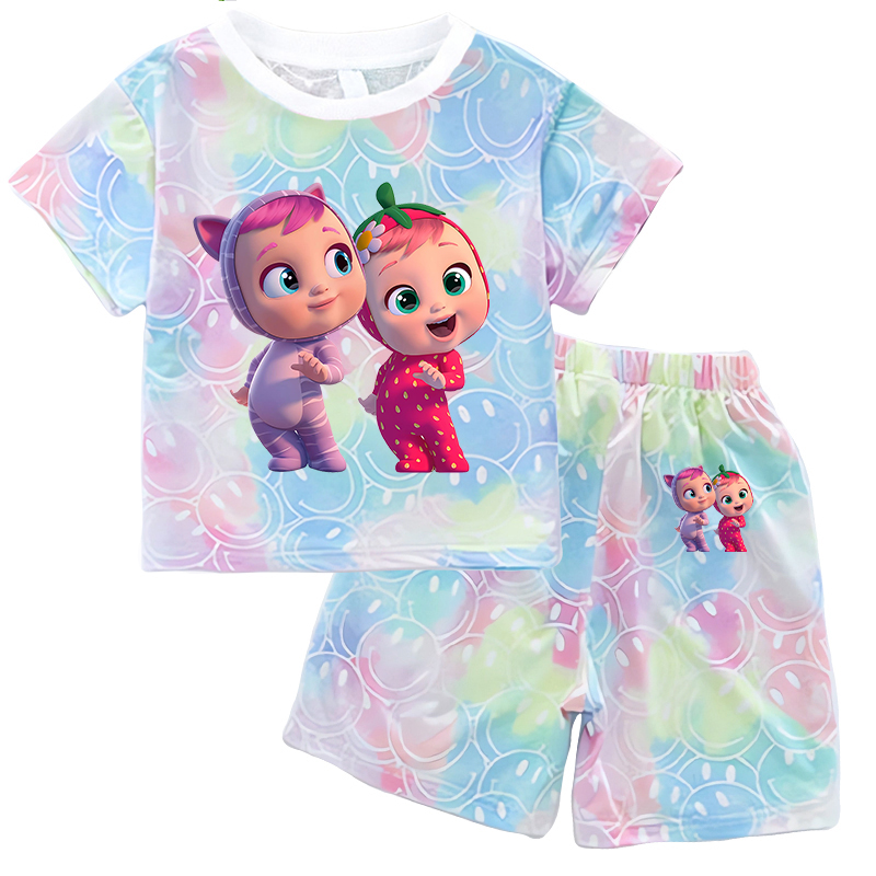 Crying Babies T-shirt Set Chil - Summer Clothing Gifts ulasan dan harga