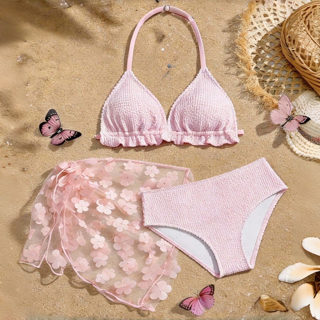 Tween And Teen Girl 3pcs Bikin - Summer Clothing For Teen Girls ulasan dan harga