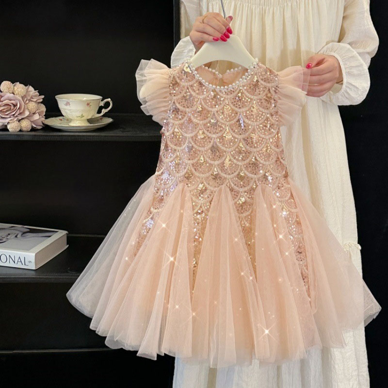 Children's Dress Mesh Sequins  - Summer Nights Clothing ulasan dan harga