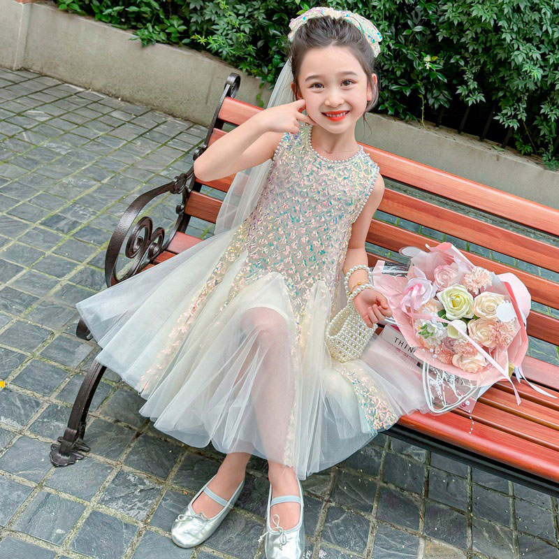 Children's Dress Mesh Sequins  - Summer Nights Clothing ulasan dan harga