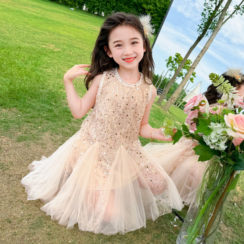 Children's Dress Mesh Sequins  - Summer Nights Clothing ulasan dan harga
