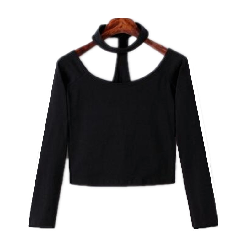 Korea style sexy slash neck bl - Halter Neck Top ulasan dan harga
