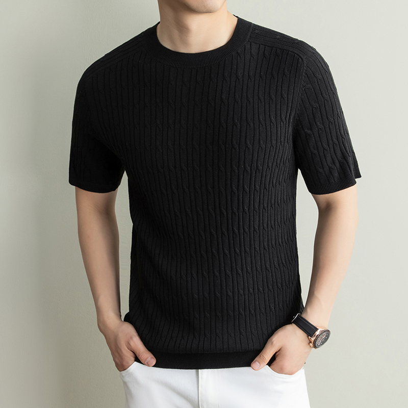 Old Money Wind Short Sleeve T- - Summer Clothing Men Linen ulasan dan harga