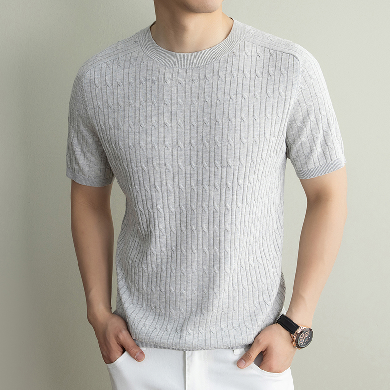 Old Money Wind Short Sleeve T- - Summer Clothing Men Linen ulasan dan harga