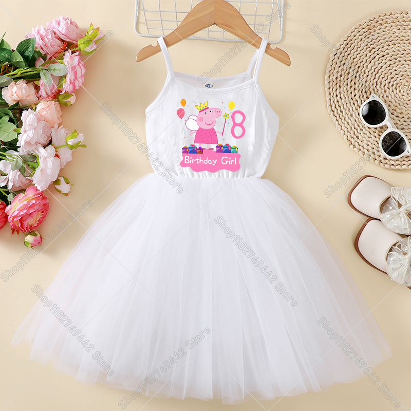 Peppa Pigs Dress Birthday Numb - Summer Clothing Gifts ulasan dan harga