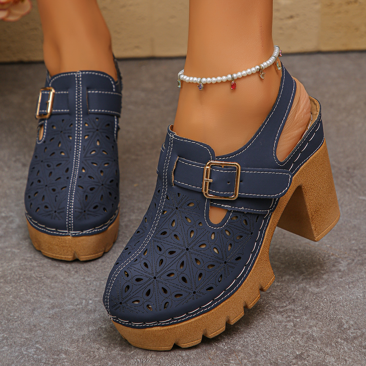 Large Size Women's Thick Heel  - Summer Closet ulasan dan harga