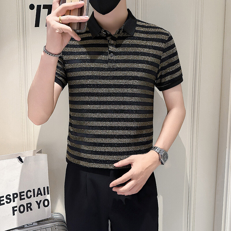 Summer Sequins Men's Polo Shir - Summer Nights Clothing ulasan dan harga