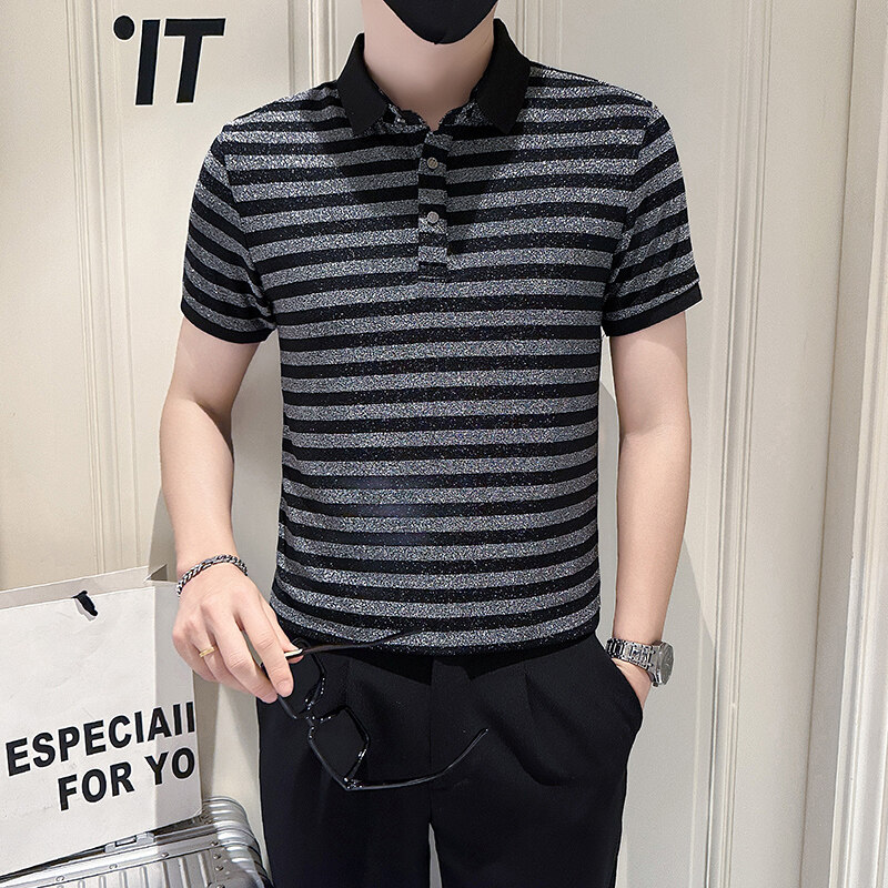 Summer Sequins Men's Polo Shir - Summer Nights Clothing ulasan dan harga