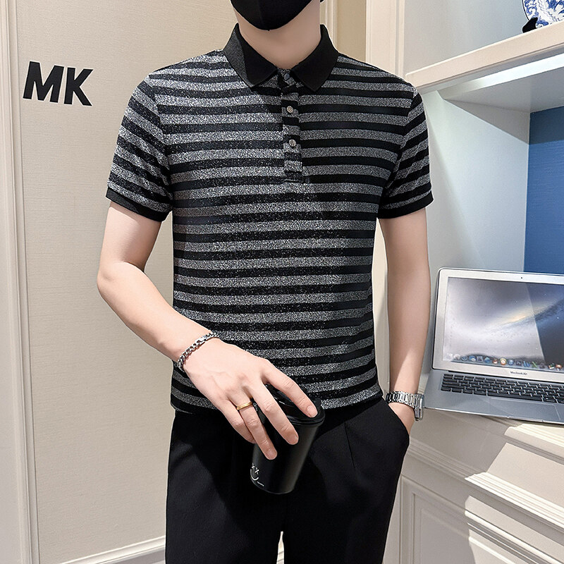 Summer Sequins Men's Polo Shir - Summer Nights Clothing ulasan dan harga