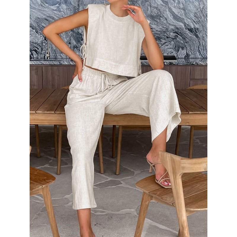 Fashion Cotton and Linen Suit  - Summer Clothing Men Linen ulasan dan harga