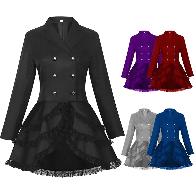 Women Gothic Dress Lace Perfor - Summer Renaissance Clothing ulasan dan harga