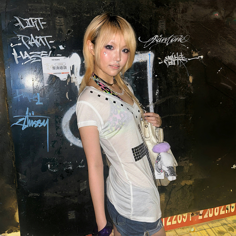 Karrram Japanese Y2k Metal Cro - Summer Grunge Clothing ulasan dan harga