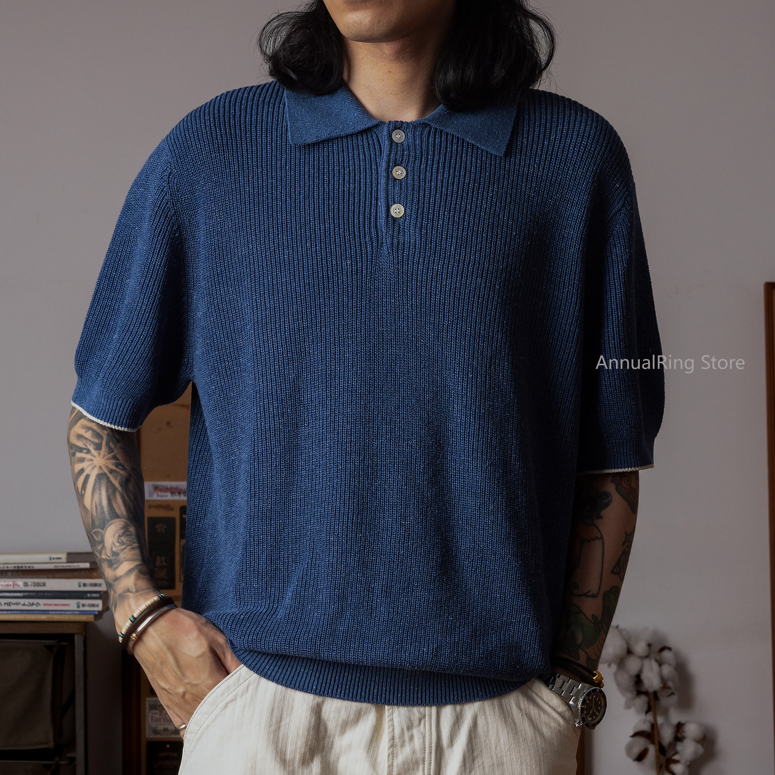 Red Tornado Men's Linen Knit P - Summer Clothing Men Linen ulasan dan harga